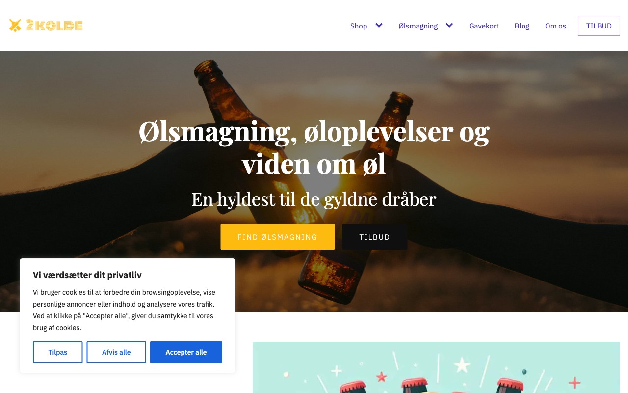 2kolde.dk — screenshot